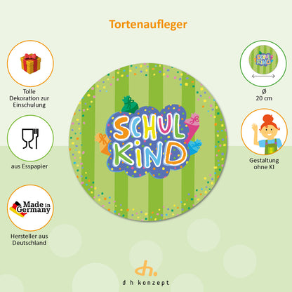 Einschulung Tortenaufleger