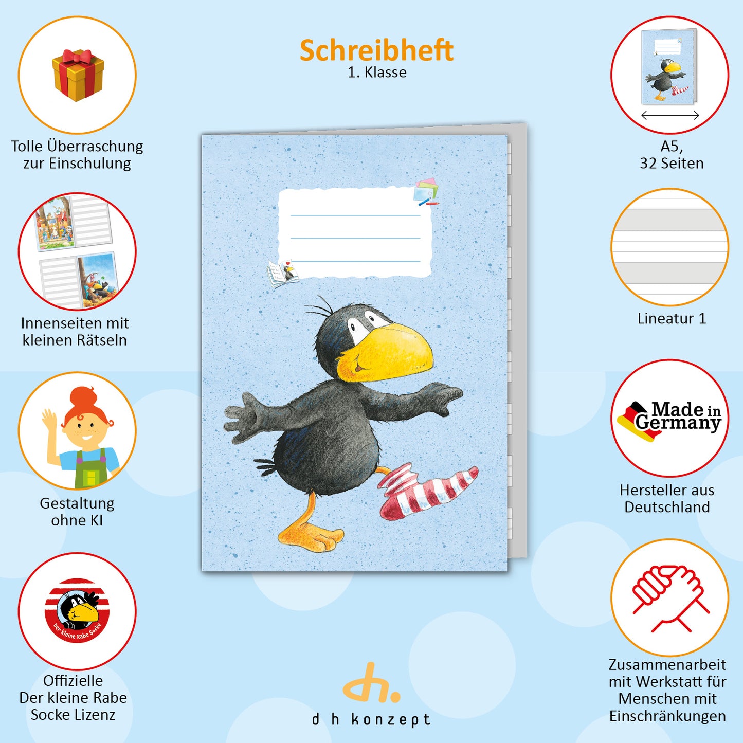 Der kleine Rabe Socke Schulanfang Set