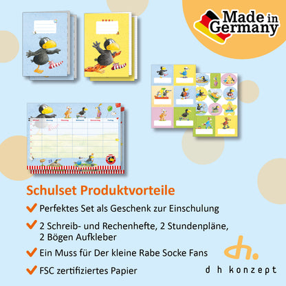 Der kleine Rabe Socke Schulanfang Set