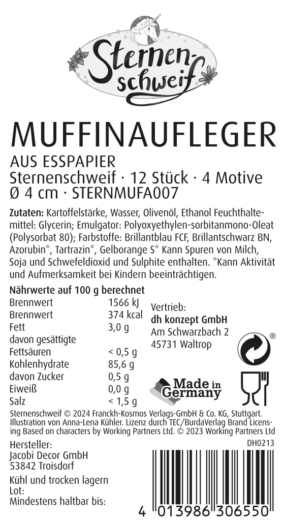 Sternenschweif Muffinaufleger