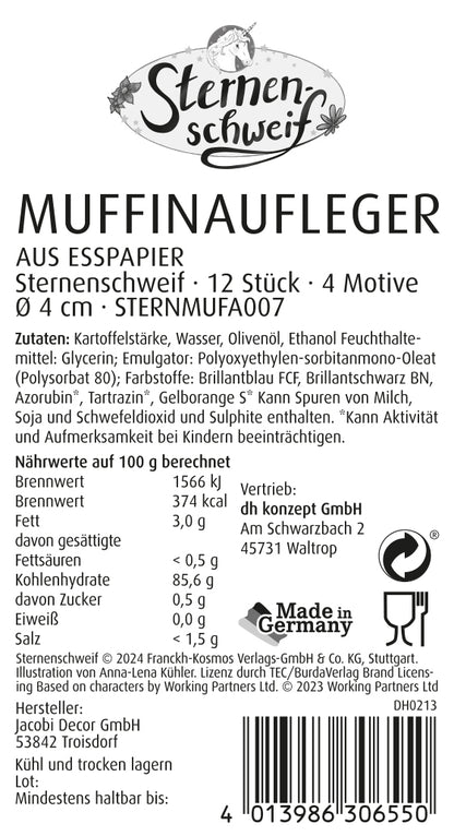 Sternenschweif Muffinaufleger
