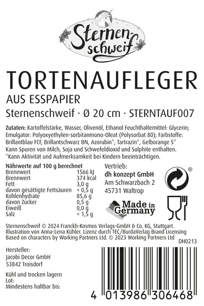Sternenschweif Tortenaufleger