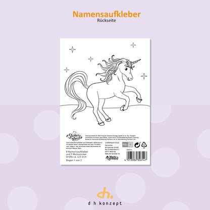 Sternenschweif Aufkleber Set Namensaufkleber Motivaufkleber