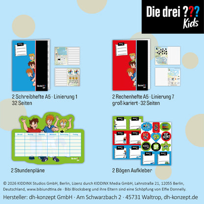 Die drei ??? Kids Schulanfang Set