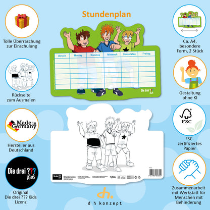 Die drei ??? Kids Stundenplan