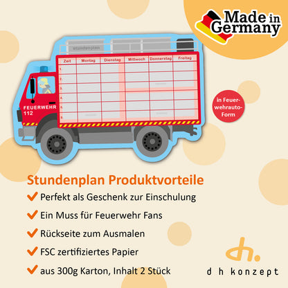 Feuerwehr Stundenplan
