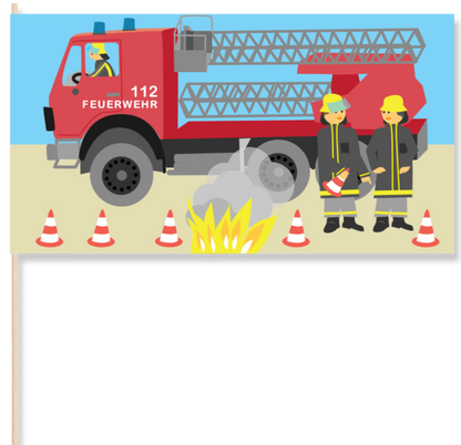 Feuerwehr Papierflagge