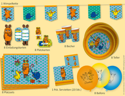 69 Teiliges Die Maus Partyset