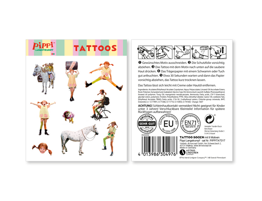 Pippi Langstrumpf Tattoos