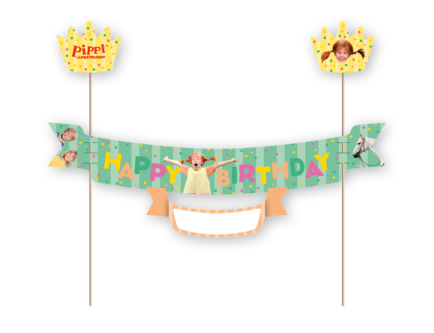 Pippi Langstrumpf Tortenbanner