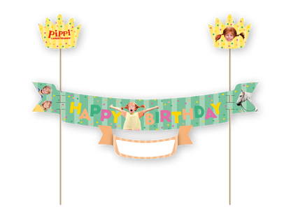 Pippi Langstrumpf Tortenbanner
