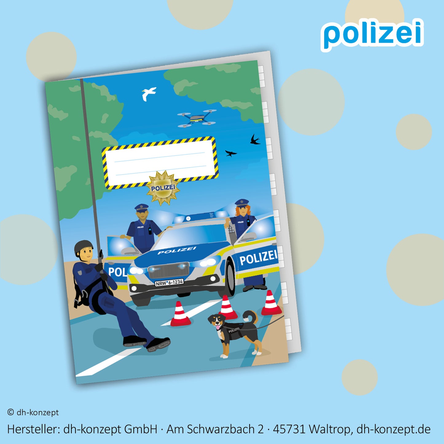 Polizei Schreibheft