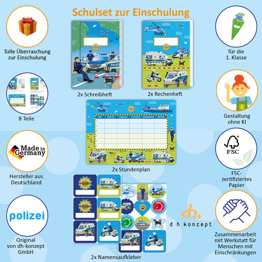 Polizei Schulanfang Set