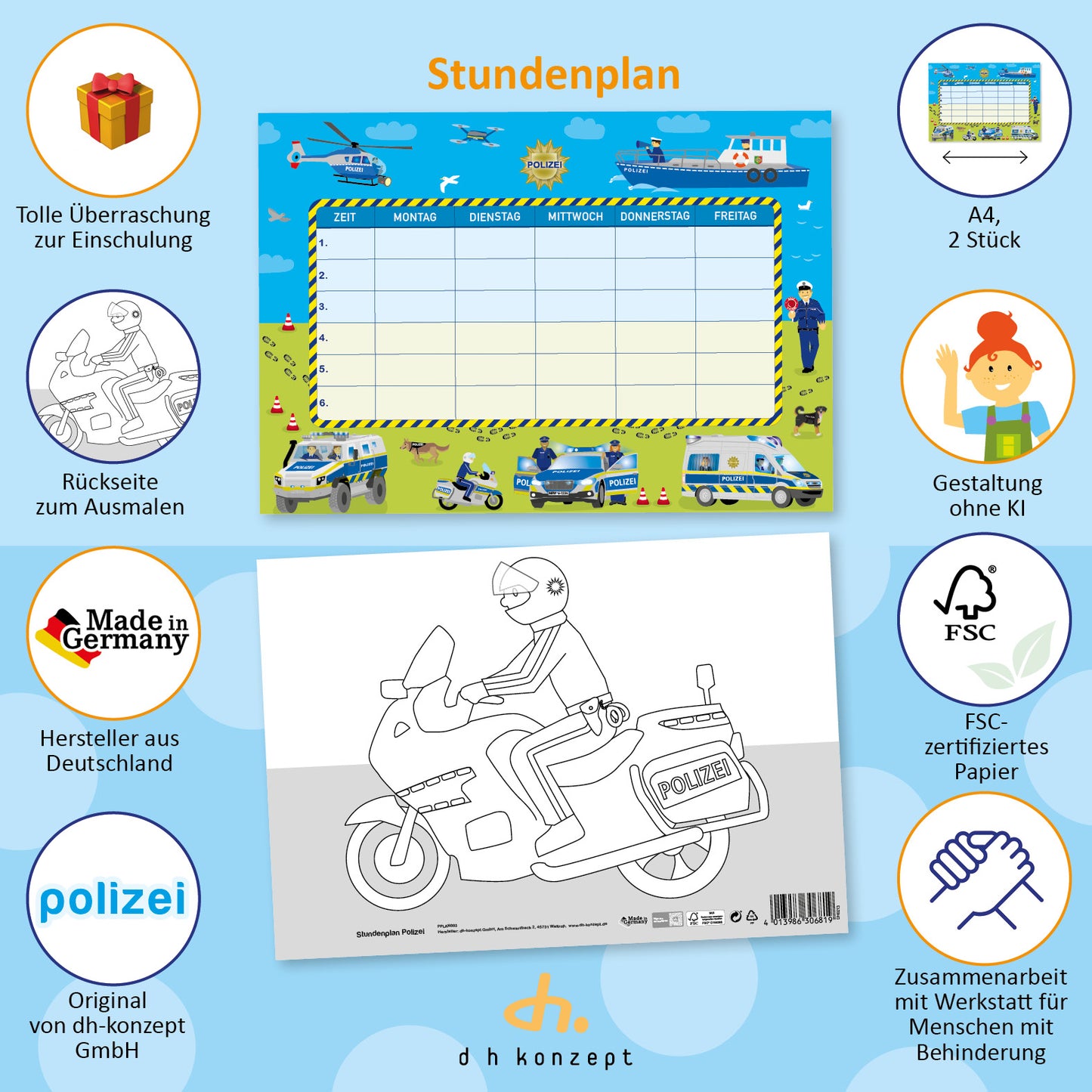 Polizei Stundenplan