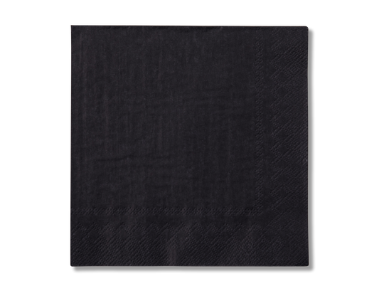 Schwarz Servietten