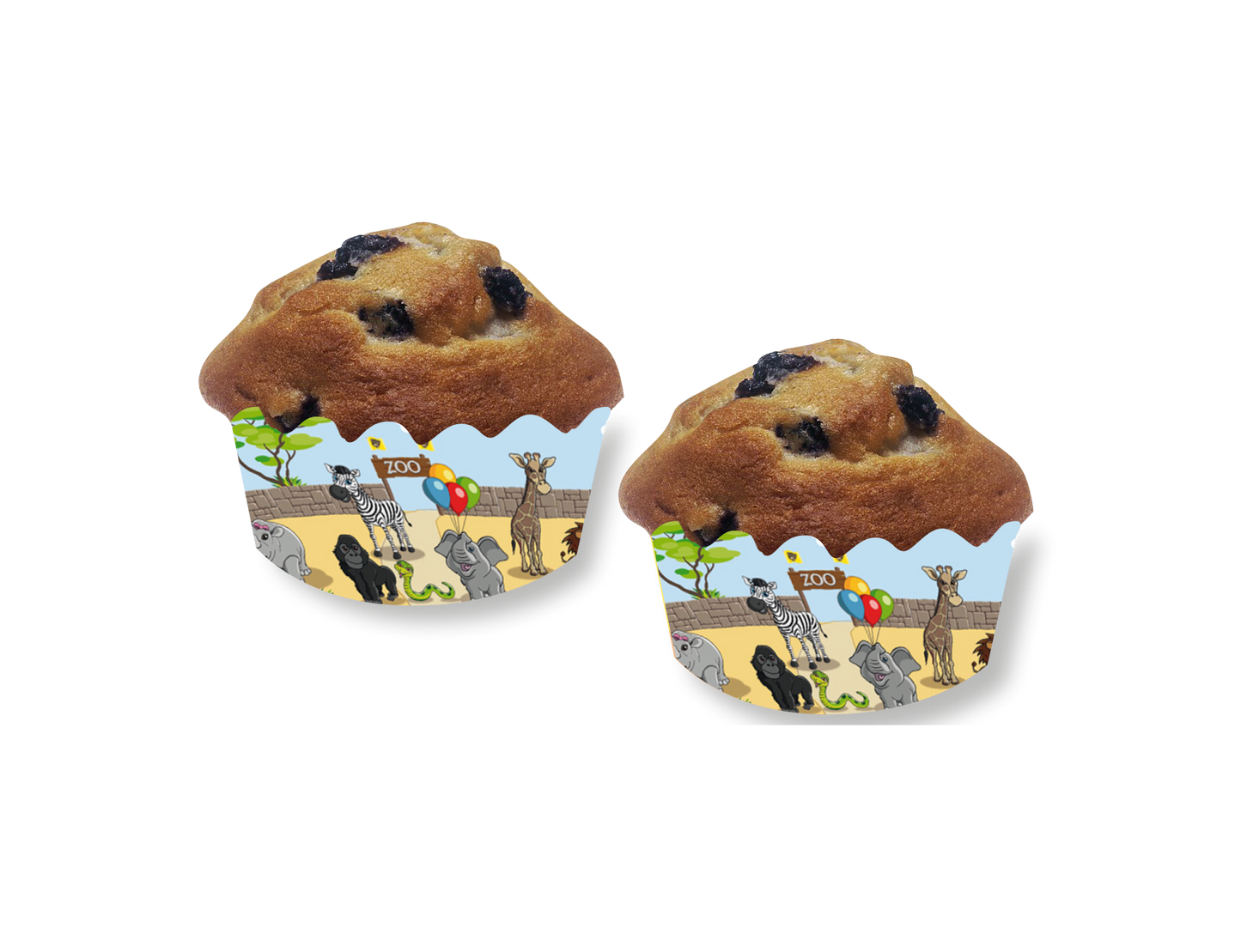 Zoo Cupcake Banderole